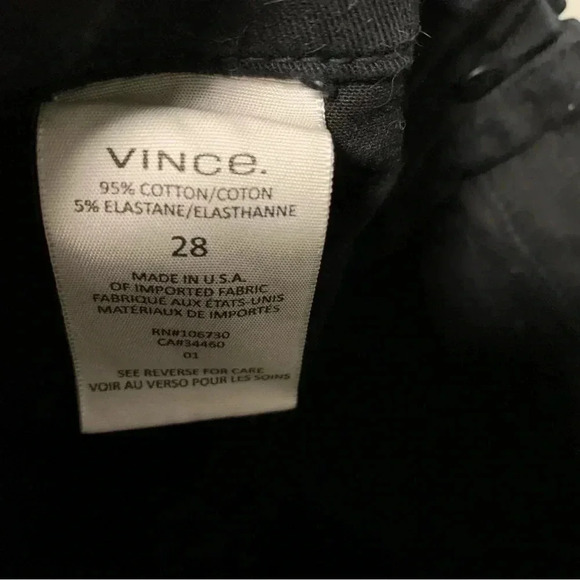Vince black pants zip details  ankle - Picture 6 of 11